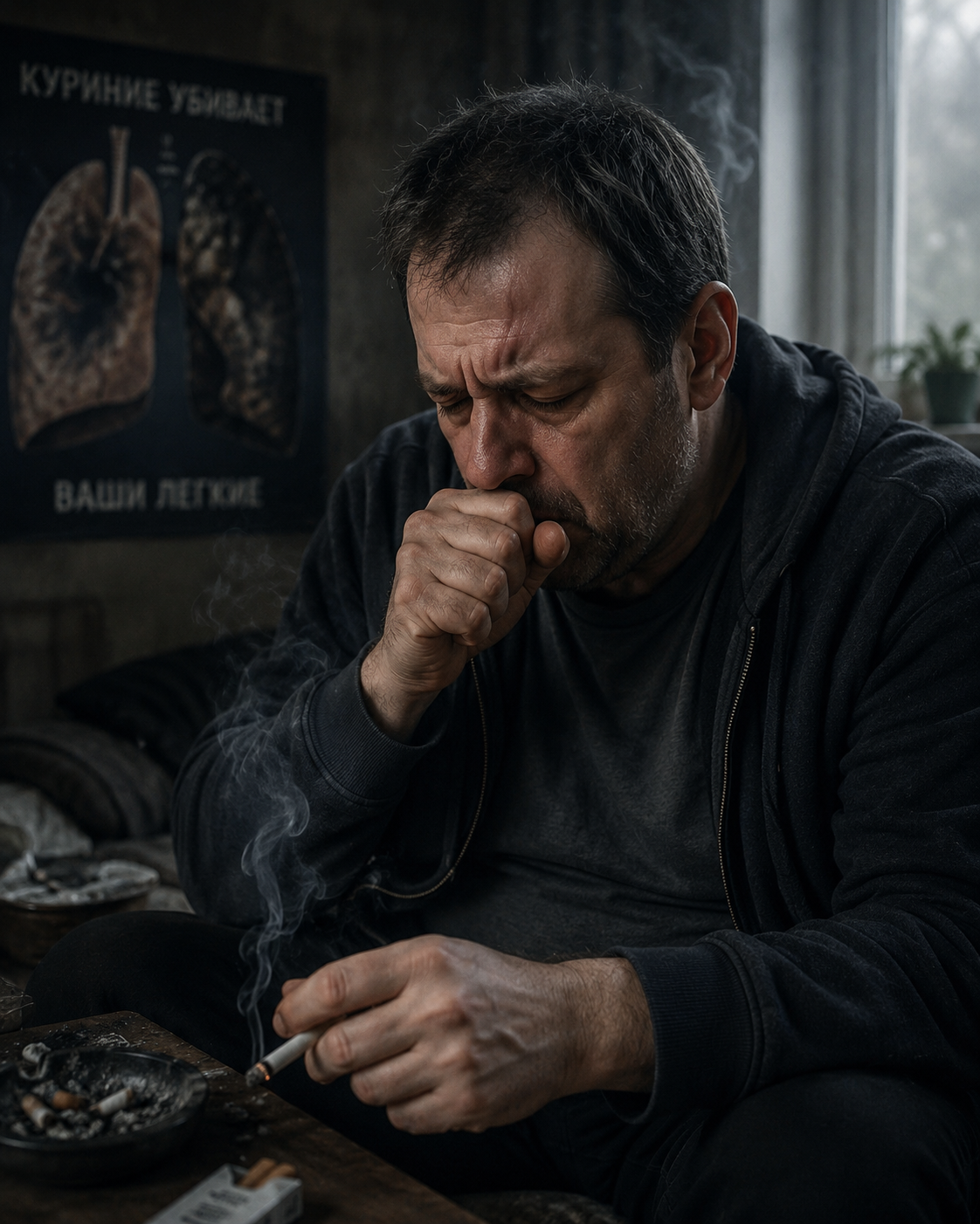 Кожна сигарета — удар по легенях
